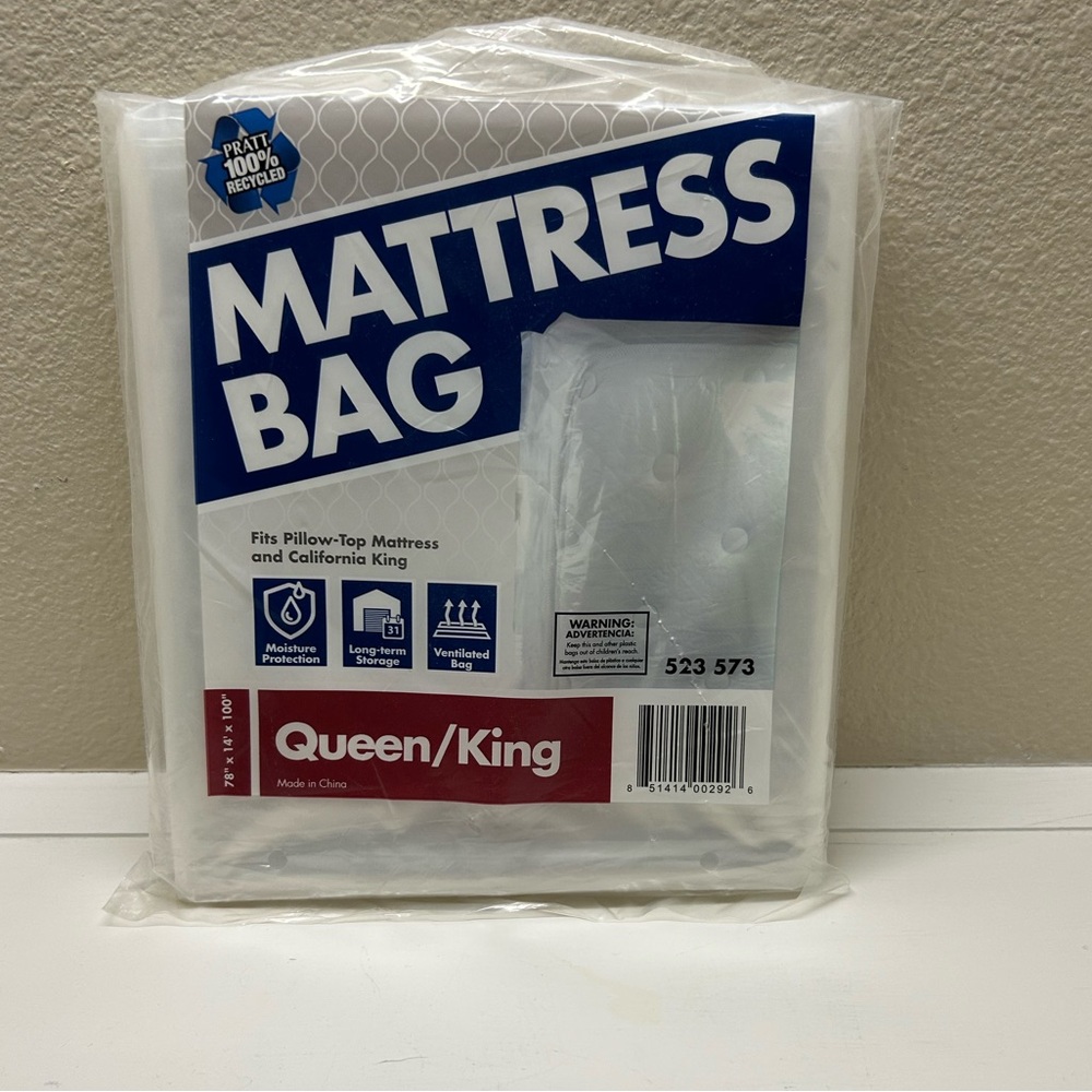 Pratt White Mattress Bag - Queen/King